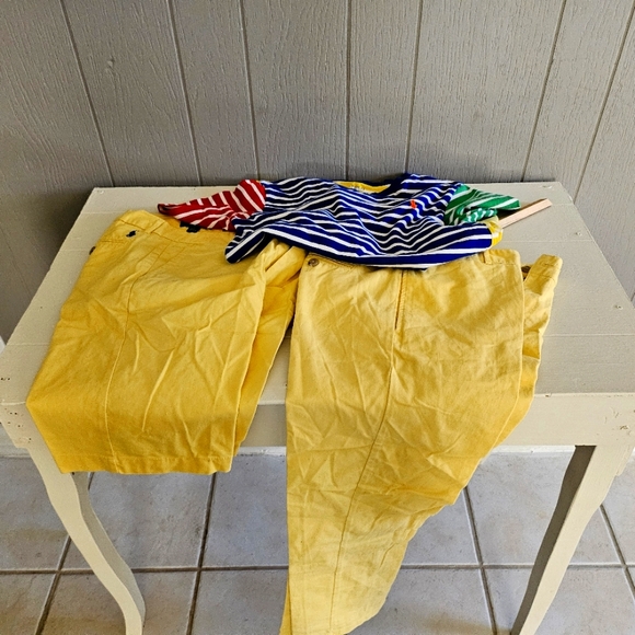 Boys polo shorts and pants size 14 shirt size 10/12 - Picture 1 of 1